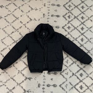 Art Class Black Puffer Jacket for Kids